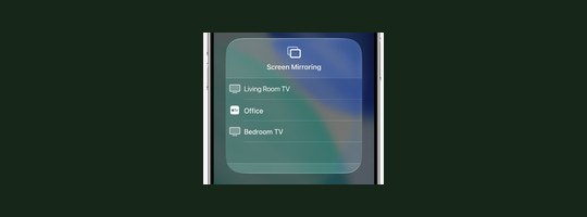 Mobile to TV screen mirroring